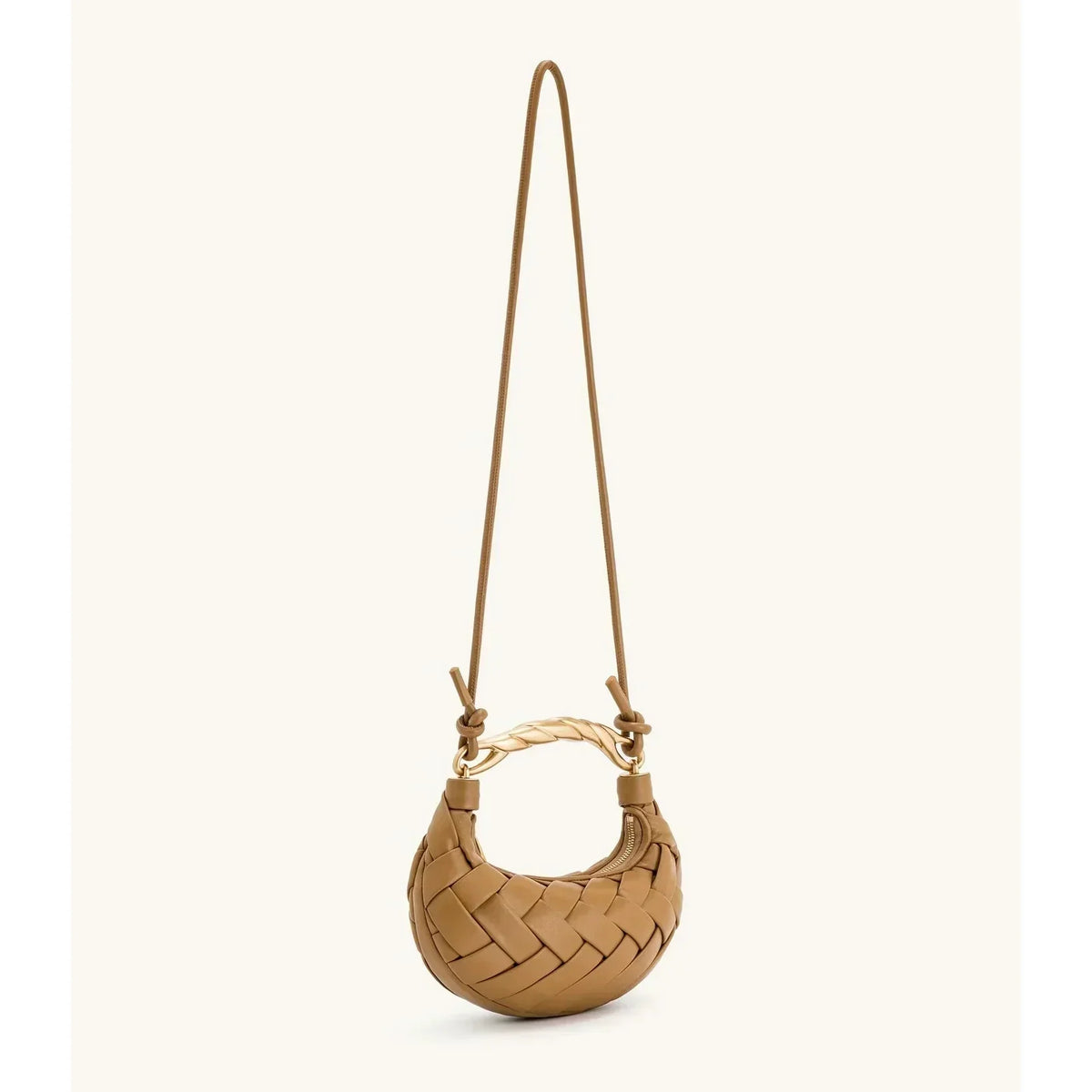 Aurea - bolso nido de pájaro con piel auténtica