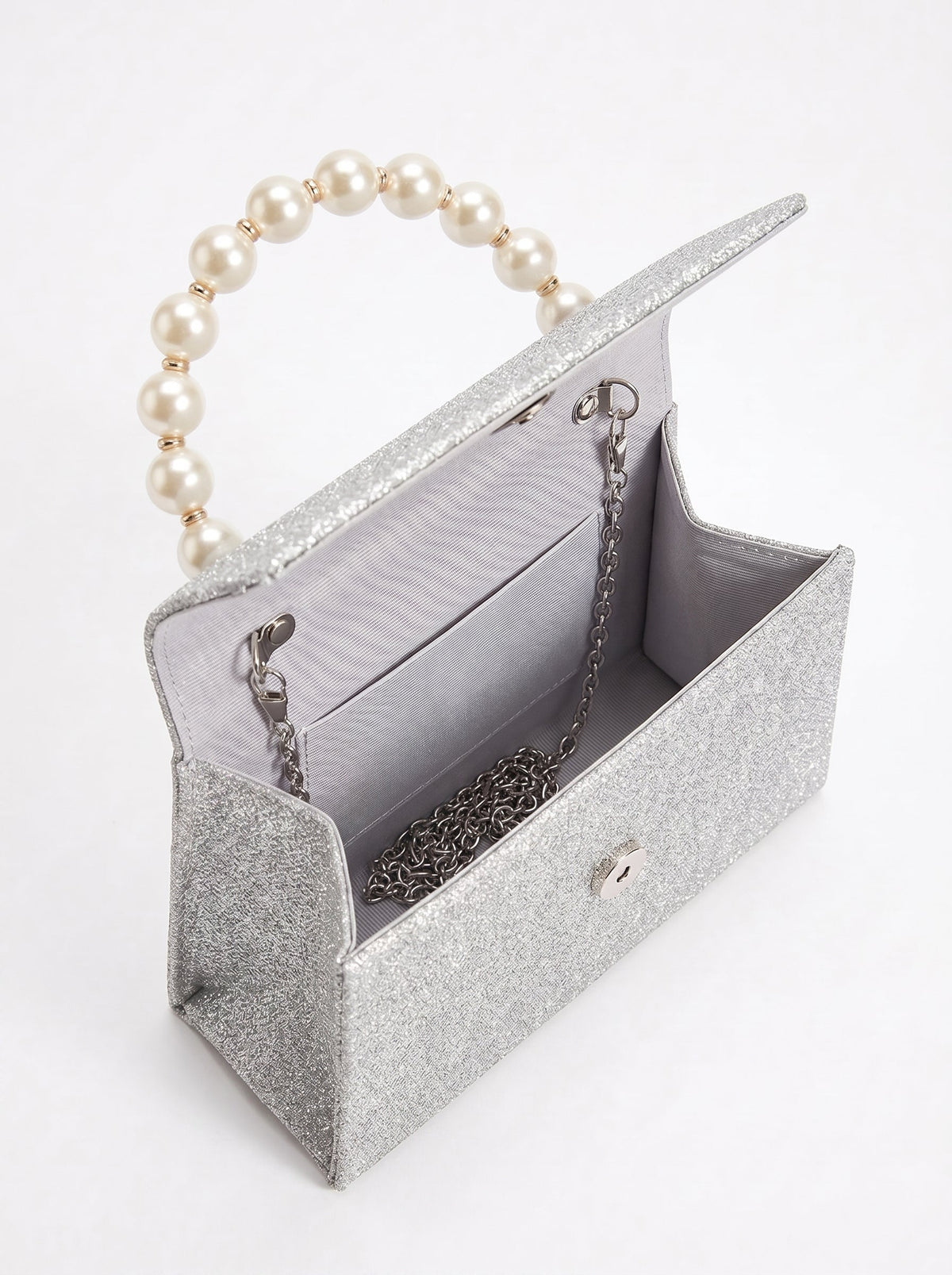 Bolso Perla Plata