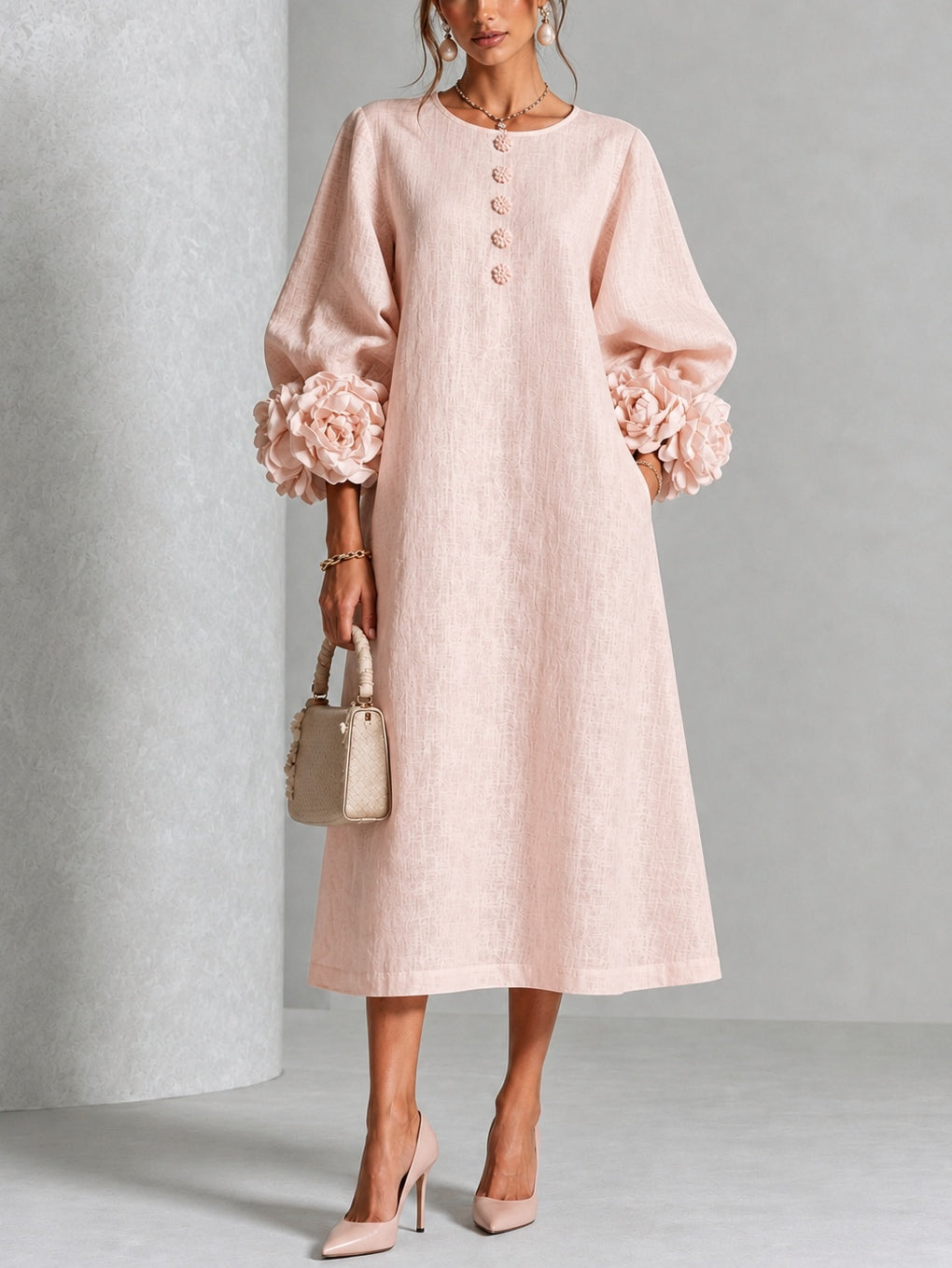 Vestido midi floral Leonora